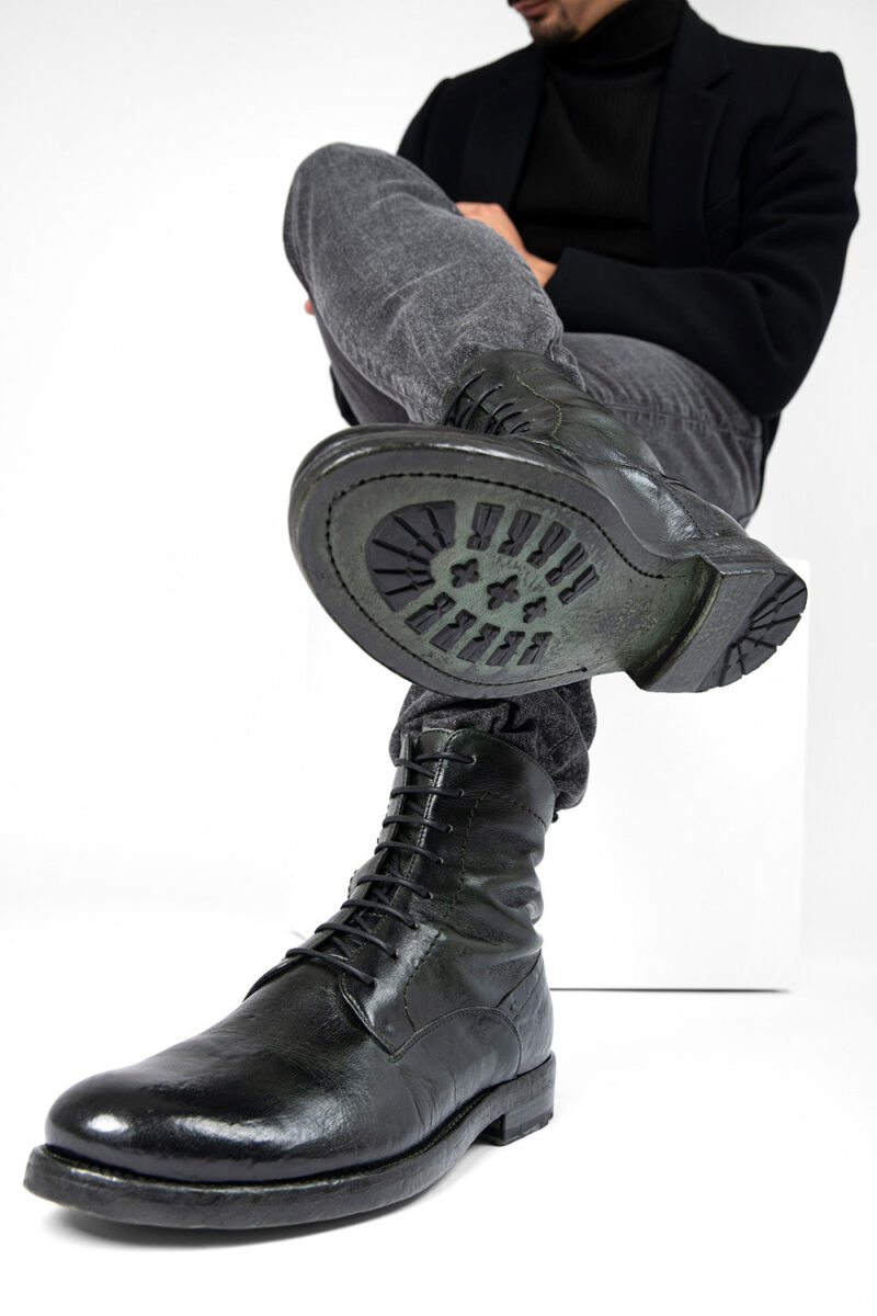 SLOANE dark-green commando boots. - Image 18