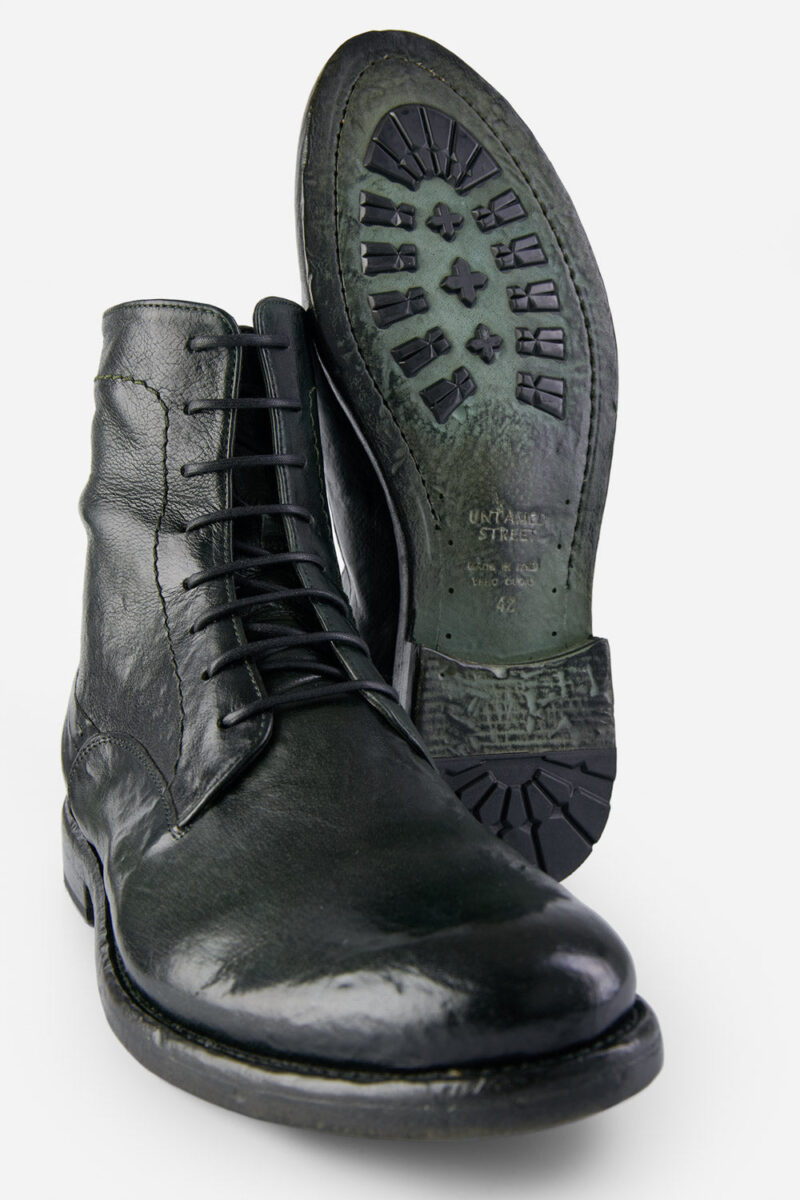 SLOANE dark-green commando boots. - Image 5