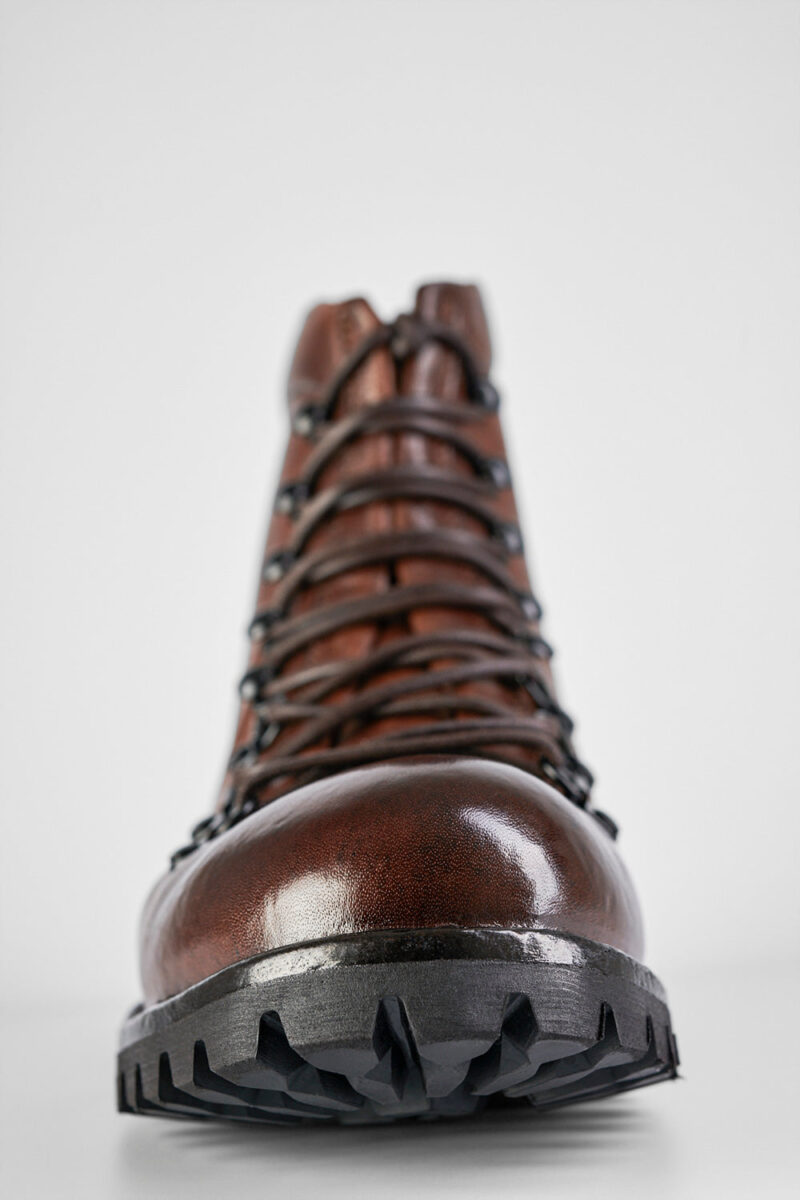 CAMDEN toasted-brown combat boots. - Image 8