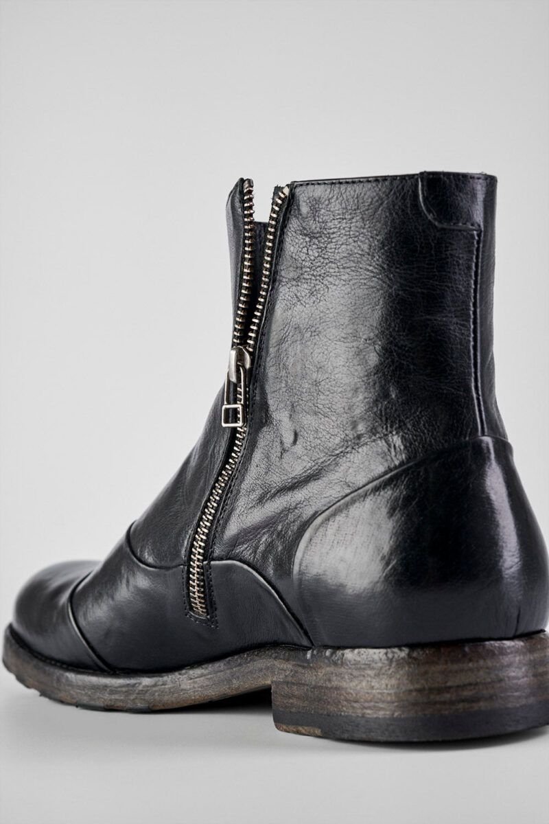 ASTON EDGE urban-black laceless ankle boots. - Image 12