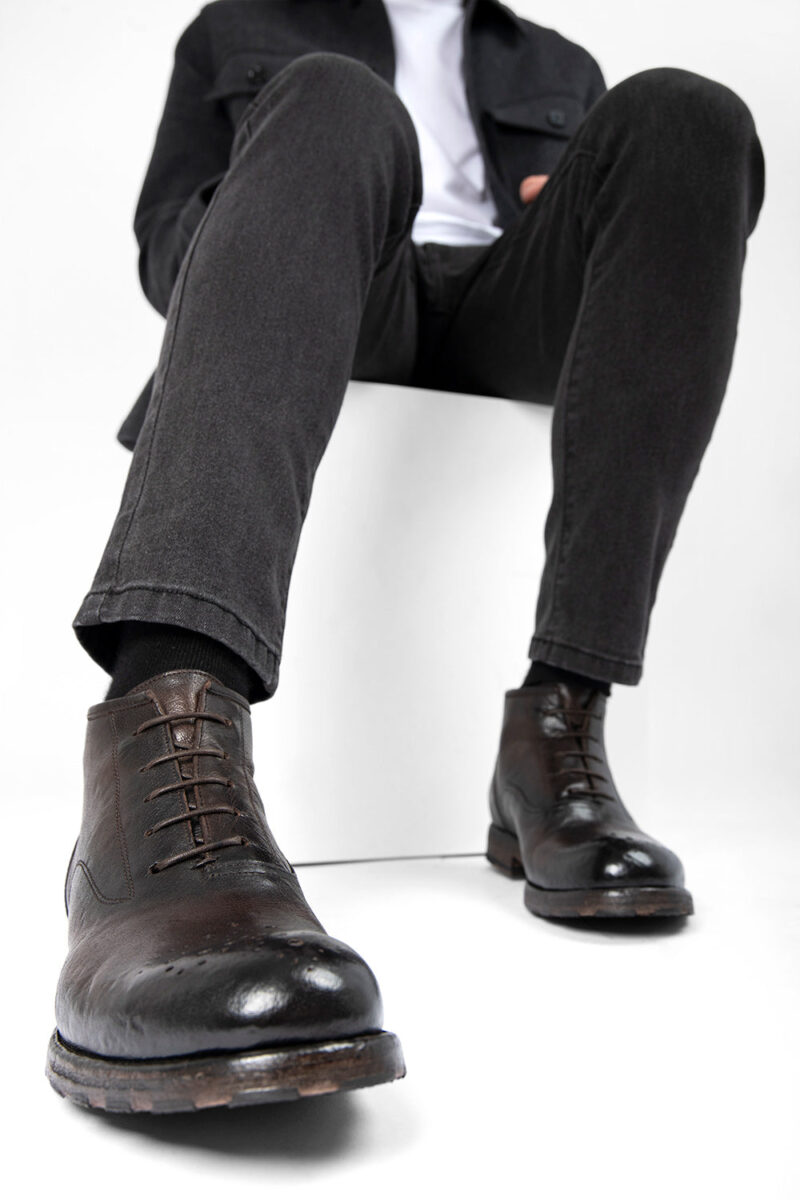 ASTON cigar-brown chukka boots. - Image 8