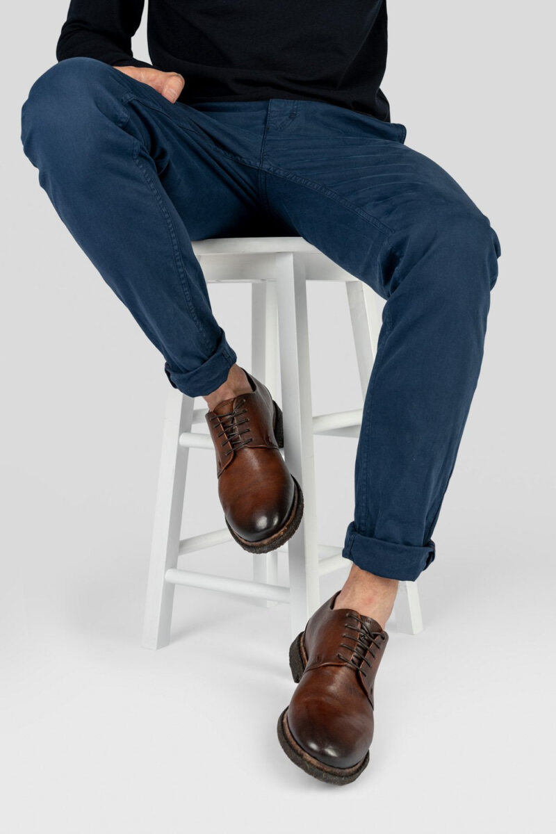 BROMPTON terra-brown derby shoes. - Image 10