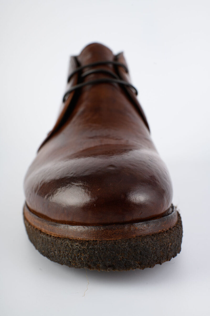 BROMPTON rich-brown chukka boots. - Image 5