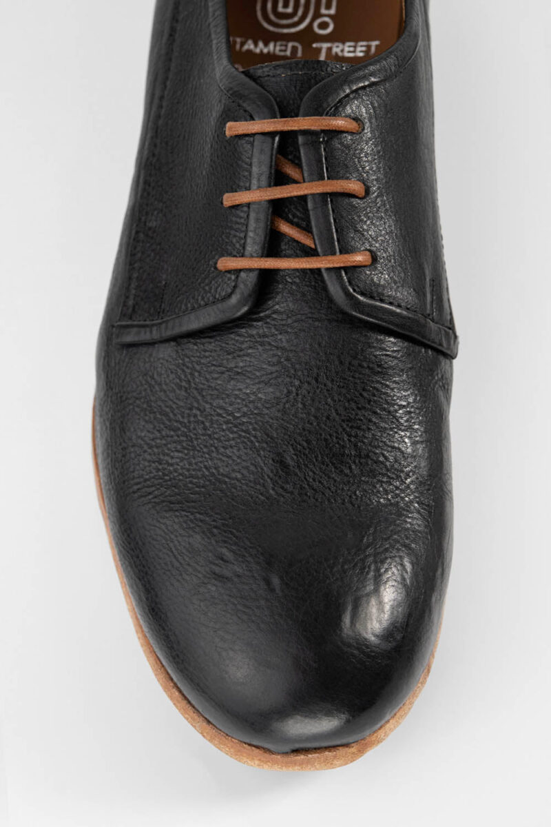 BRUCE rugged-black derby shoes. - Image 9