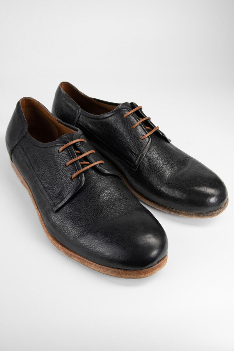 BRUCE rugged-black derby shoes. - Image 3