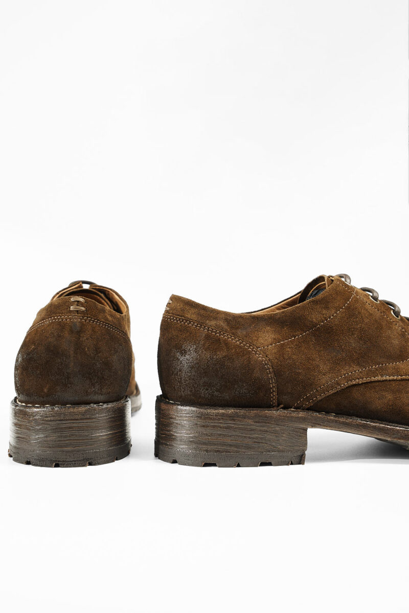 BURTON rust-brown suede derby shoes. - Image 10