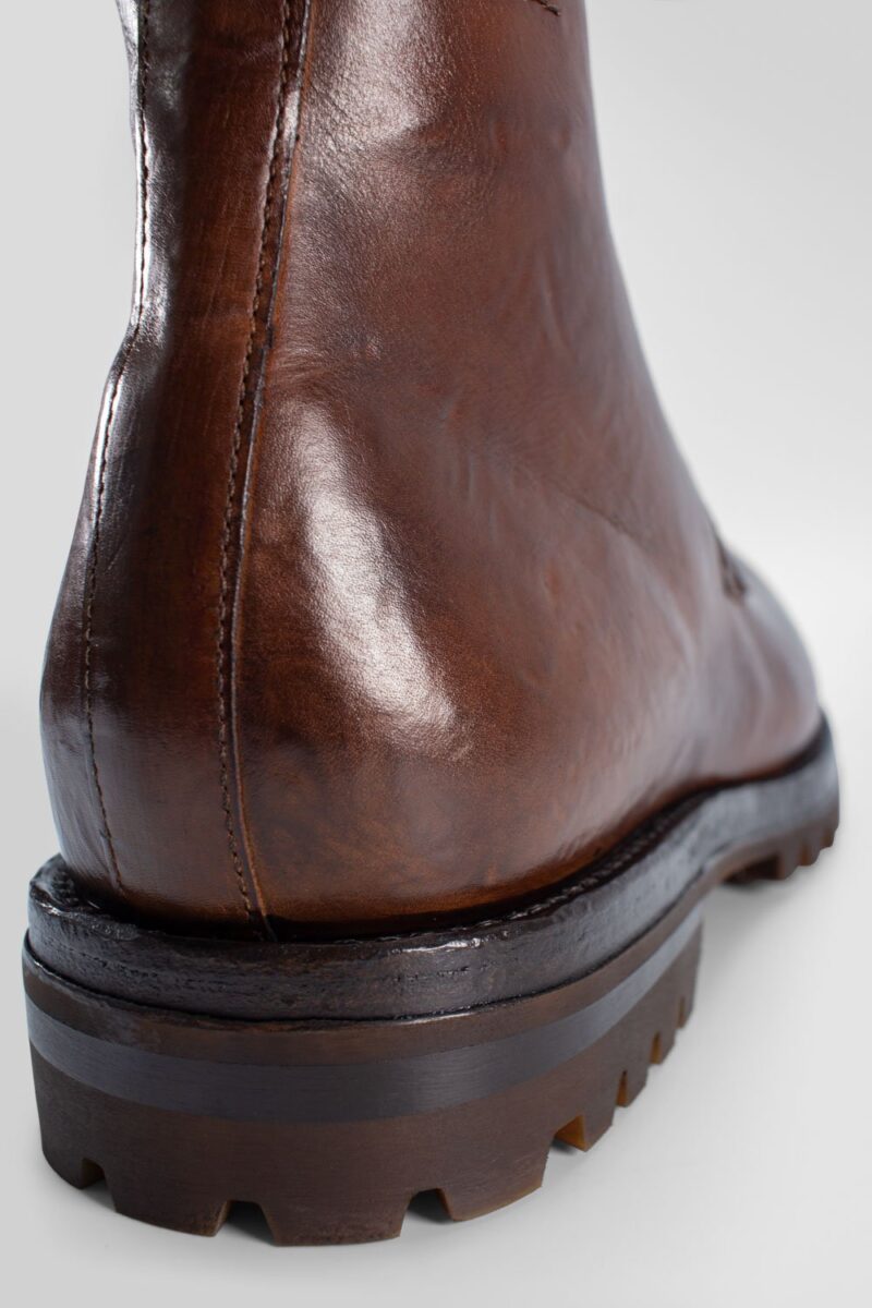 CAMDEN teak-brown ankle boots. - Image 8