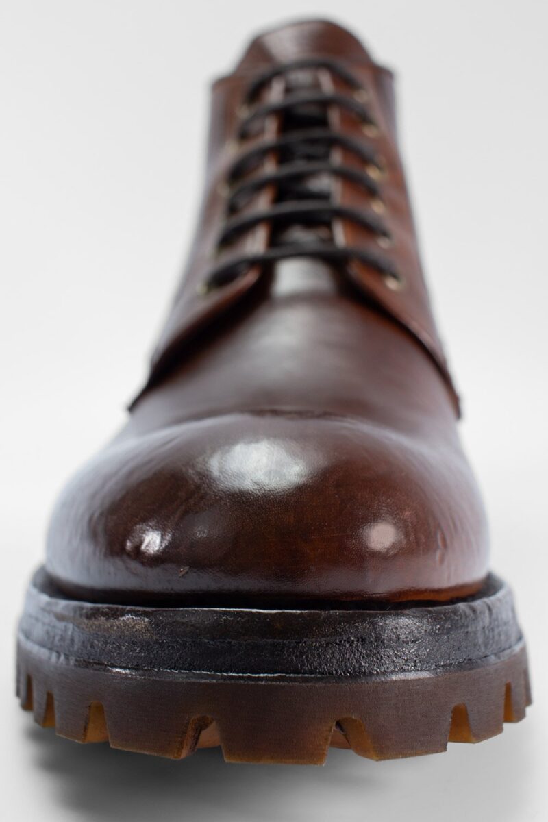 CAMDEN teak-brown ankle boots. - Image 7