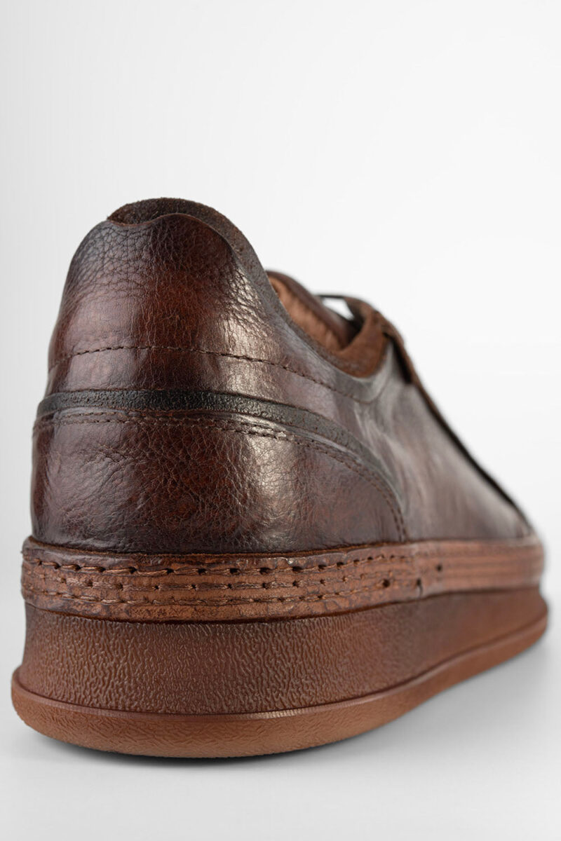 COLE cognac welted distressed sneakers. - Image 10