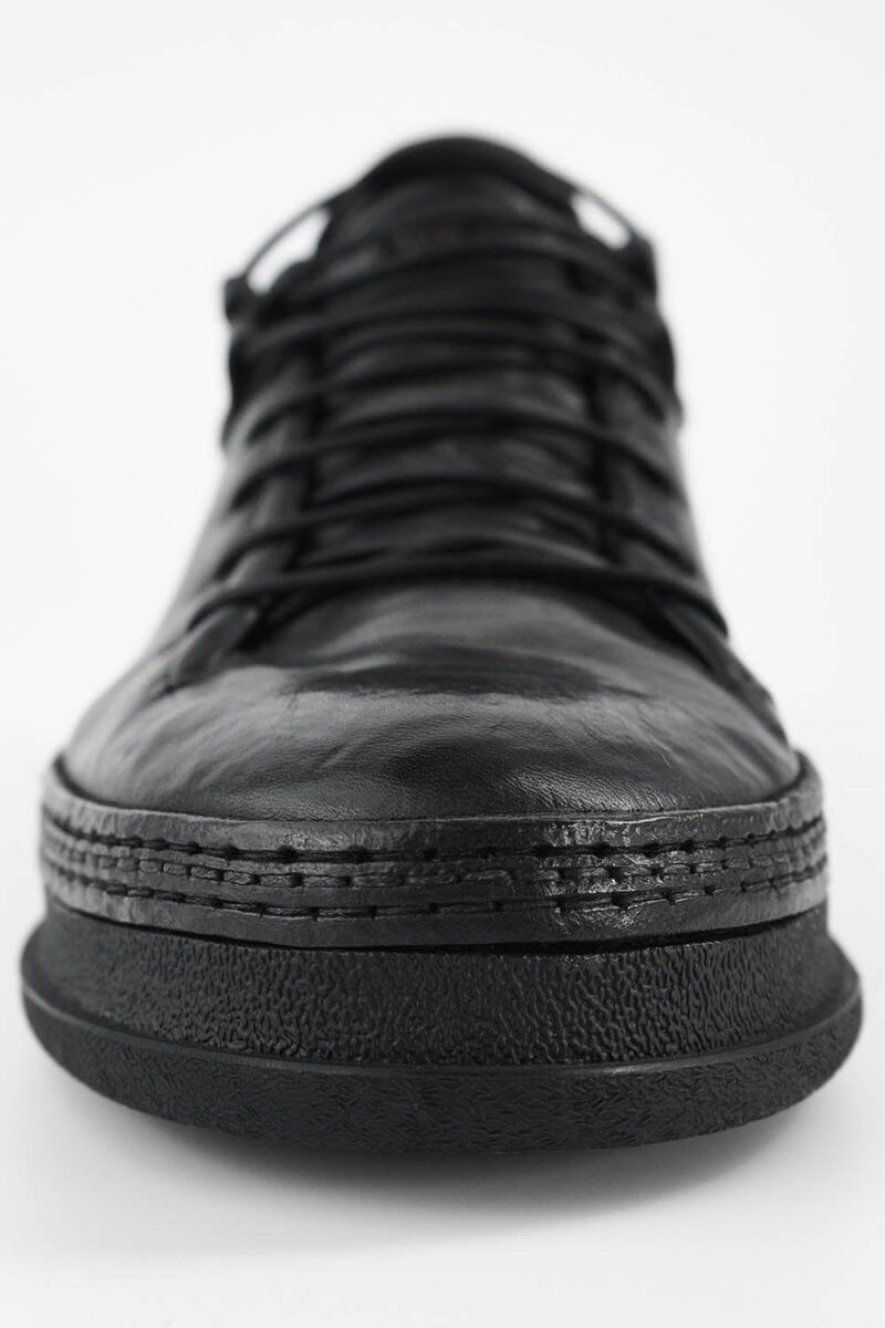 COLE rugged-black welted distressed sneakers. - Image 11