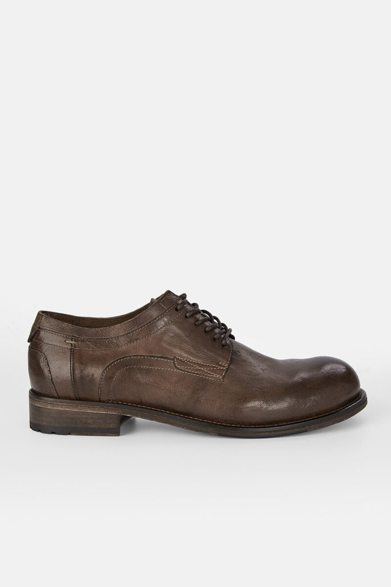 CURZON husk-brown derby shoes.