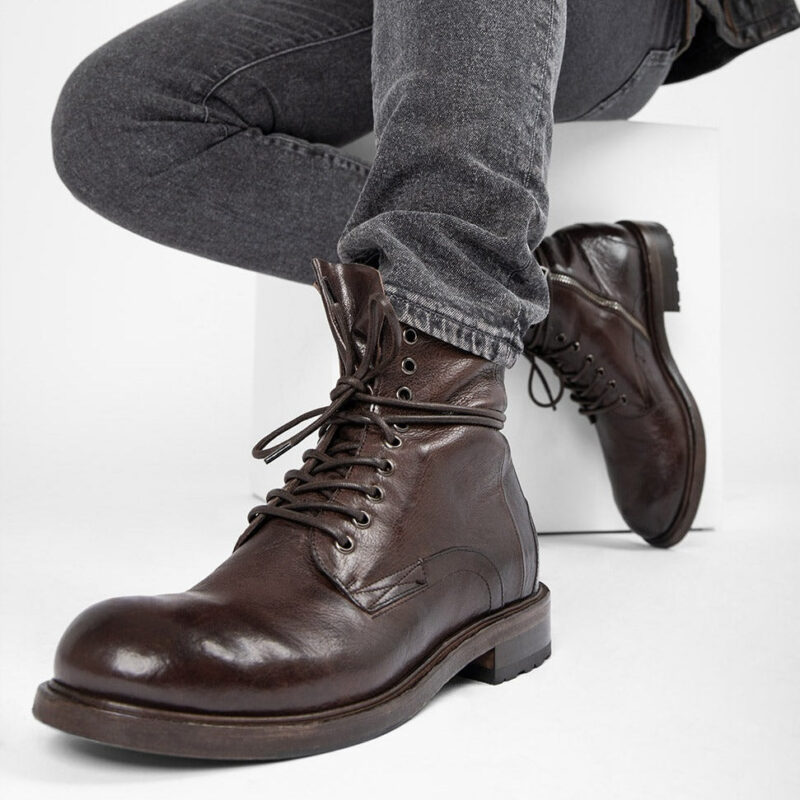 CURZON raw-timber military boots. - Image 15