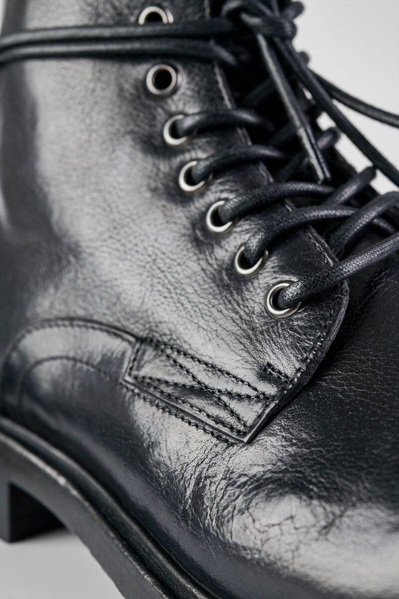 CURZON jet-black military boots. - Image 10