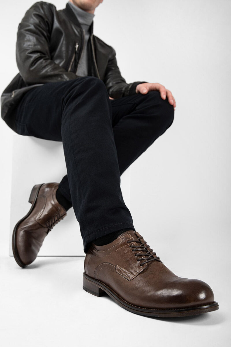 CURZON husk-brown derby shoes. - Image 11