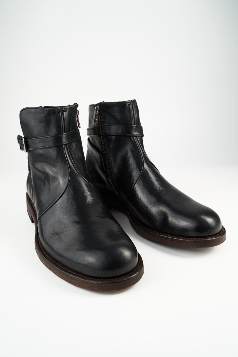 EYTON imperial-black laceless ankle boots. - Image 3