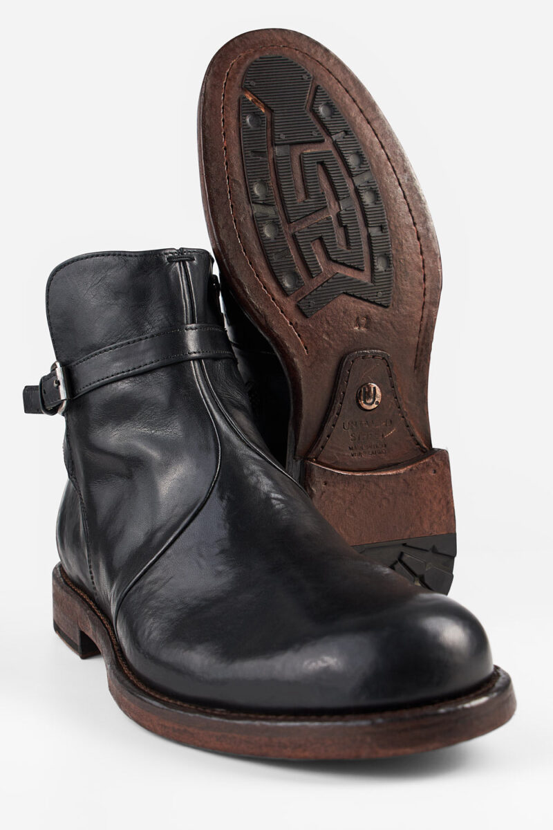 EYTON imperial-black laceless ankle boots. - Image 4