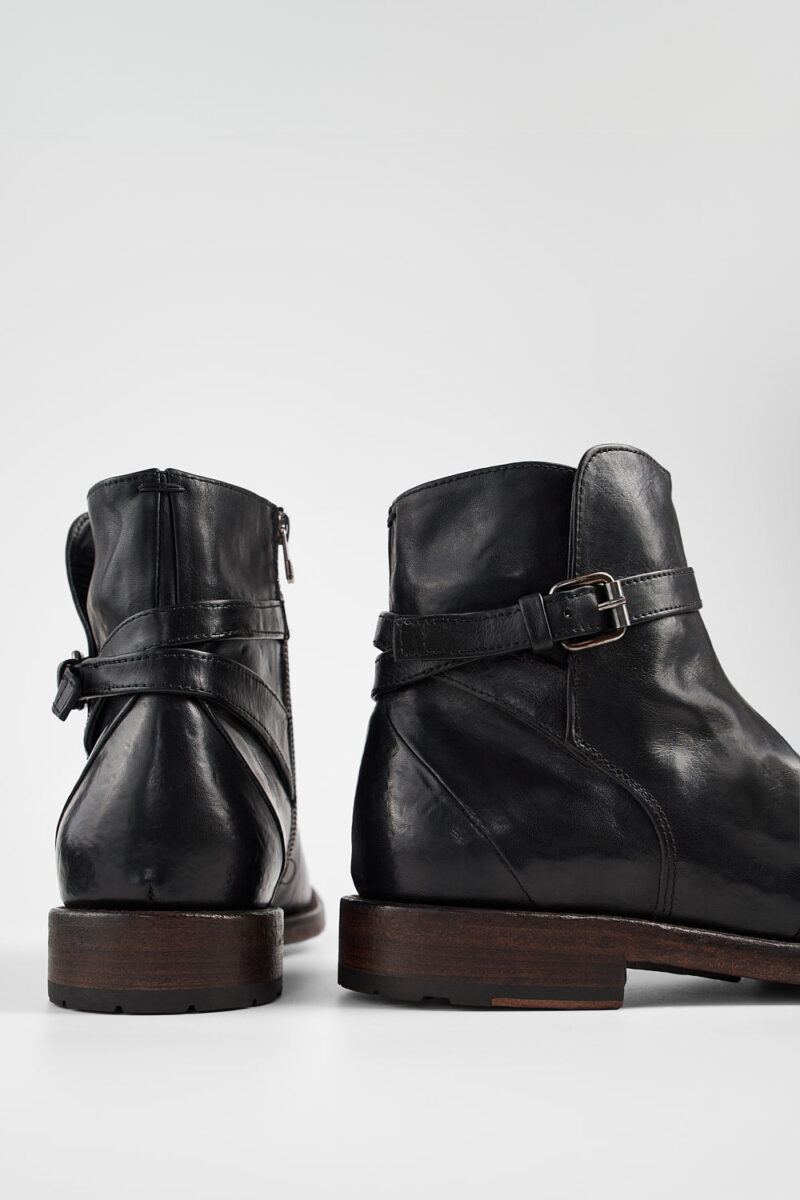 EYTON imperial-black laceless ankle boots. - Image 6