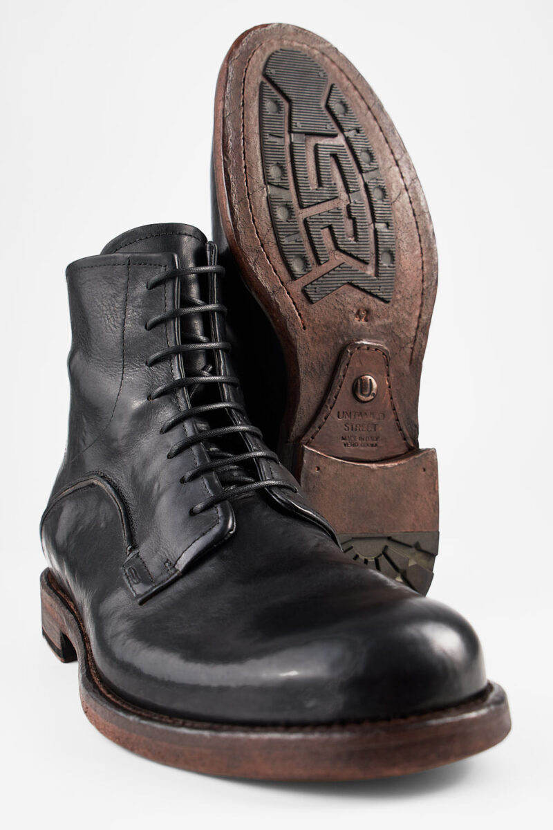 EYTON imperial-black military boots. - Image 4