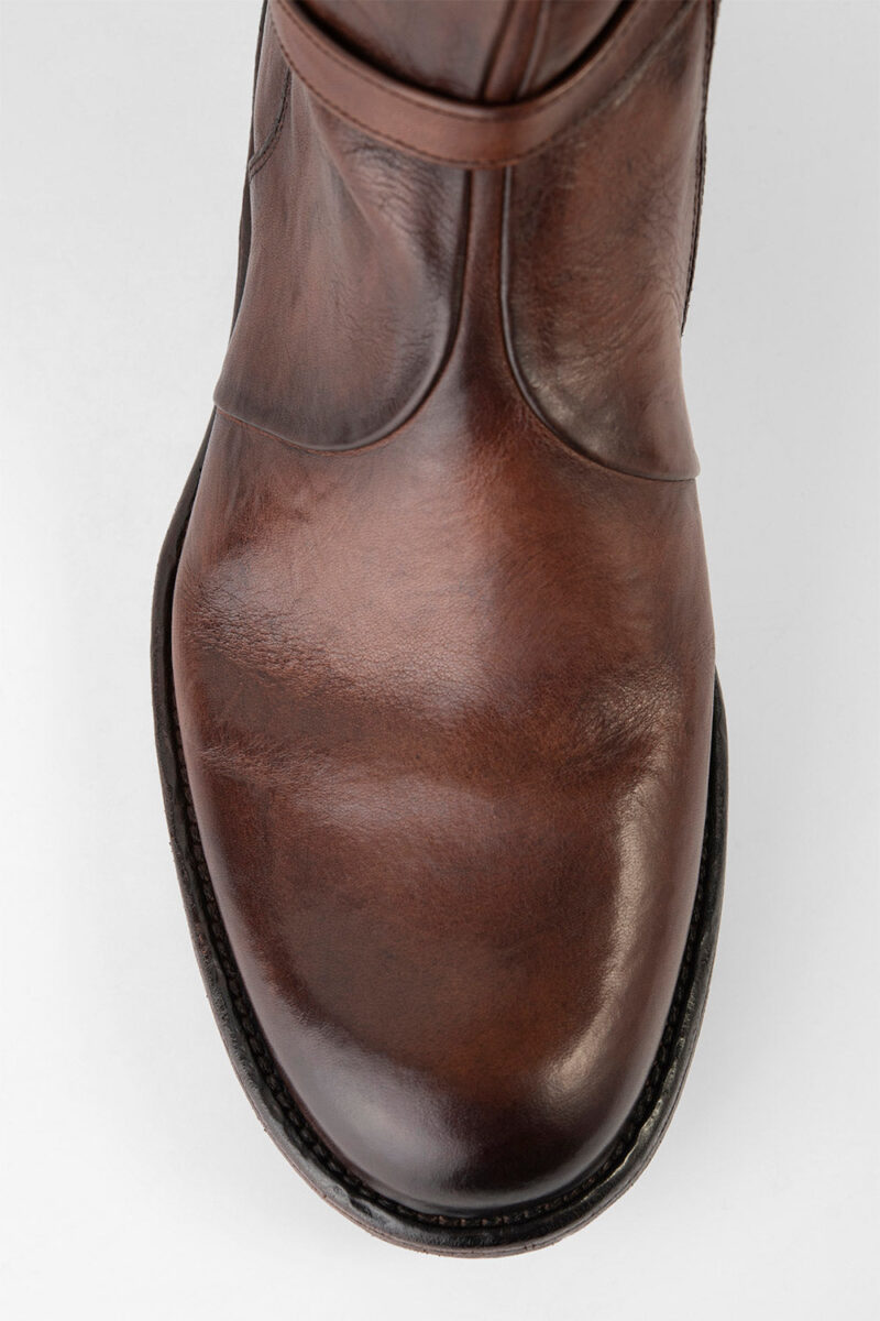 EYTON rich-brown laceless ankle boots. - Image 11