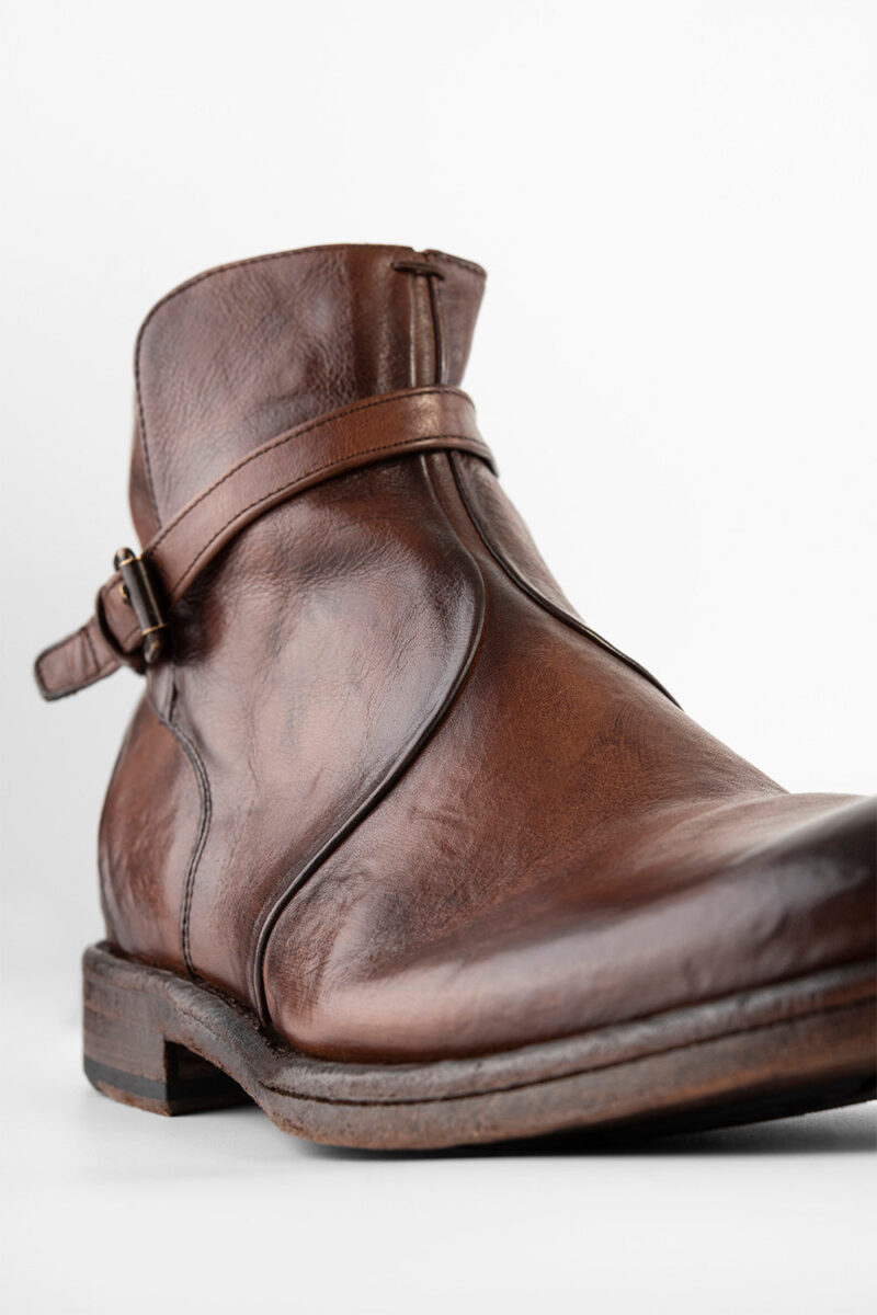 EYTON rich-brown laceless ankle boots. - Image 6