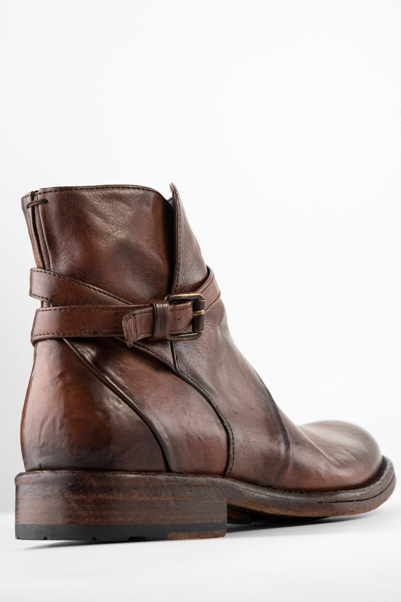 EYTON rich-brown laceless ankle boots. - Image 9