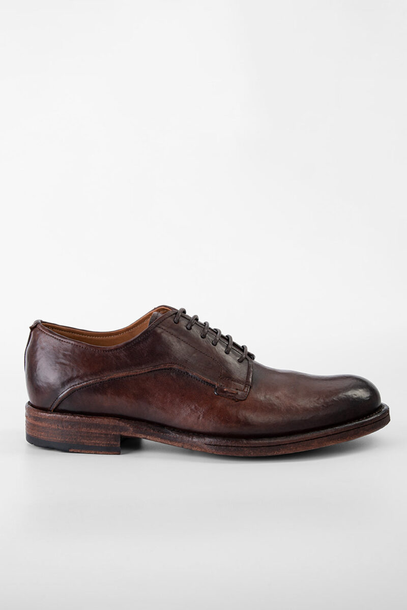 EYTON raw-timber derby shoes.