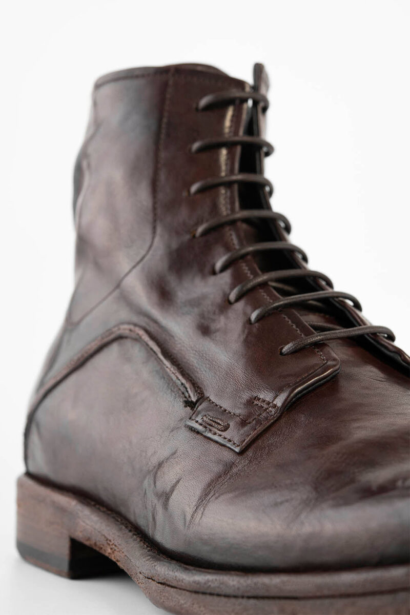 EYTON dark-cocoa military boots. - Image 6