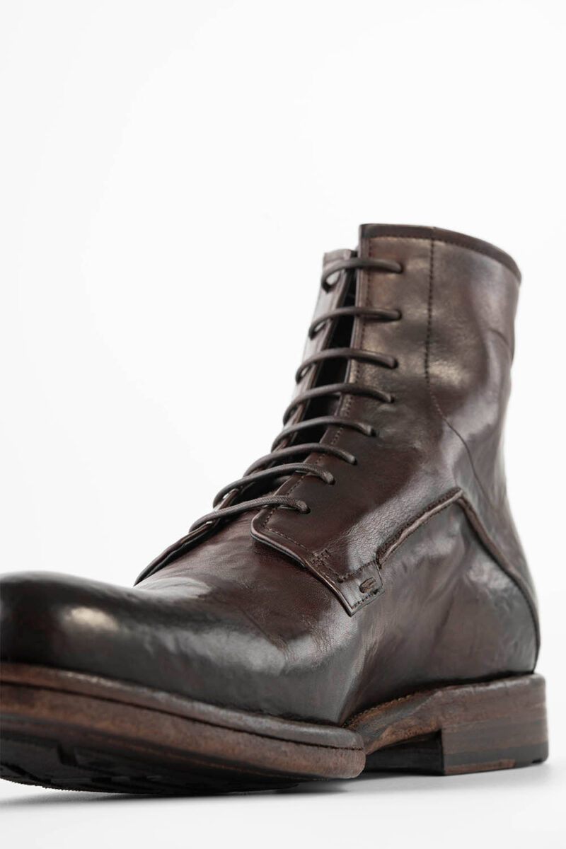 EYTON dark-cocoa military boots. - Image 5