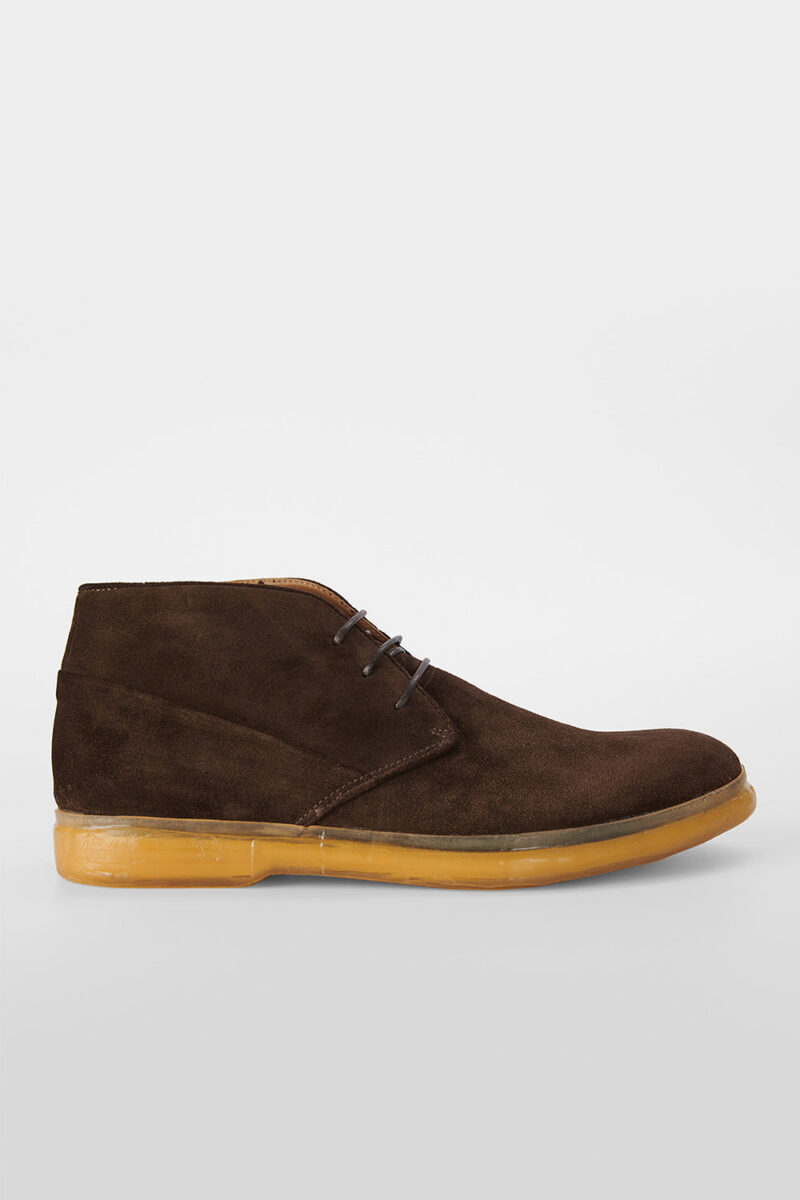 HAMPTON java-brown suede chukka boots.