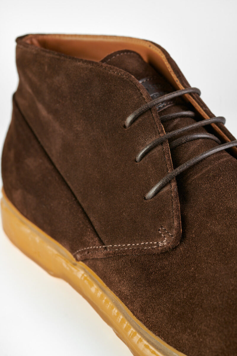 HAMPTON java-brown suede chukka boots. - Image 3