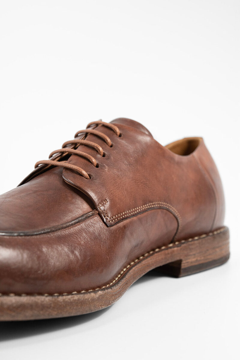 HAVEN rusty-brown apron derby shoes. - Image 4