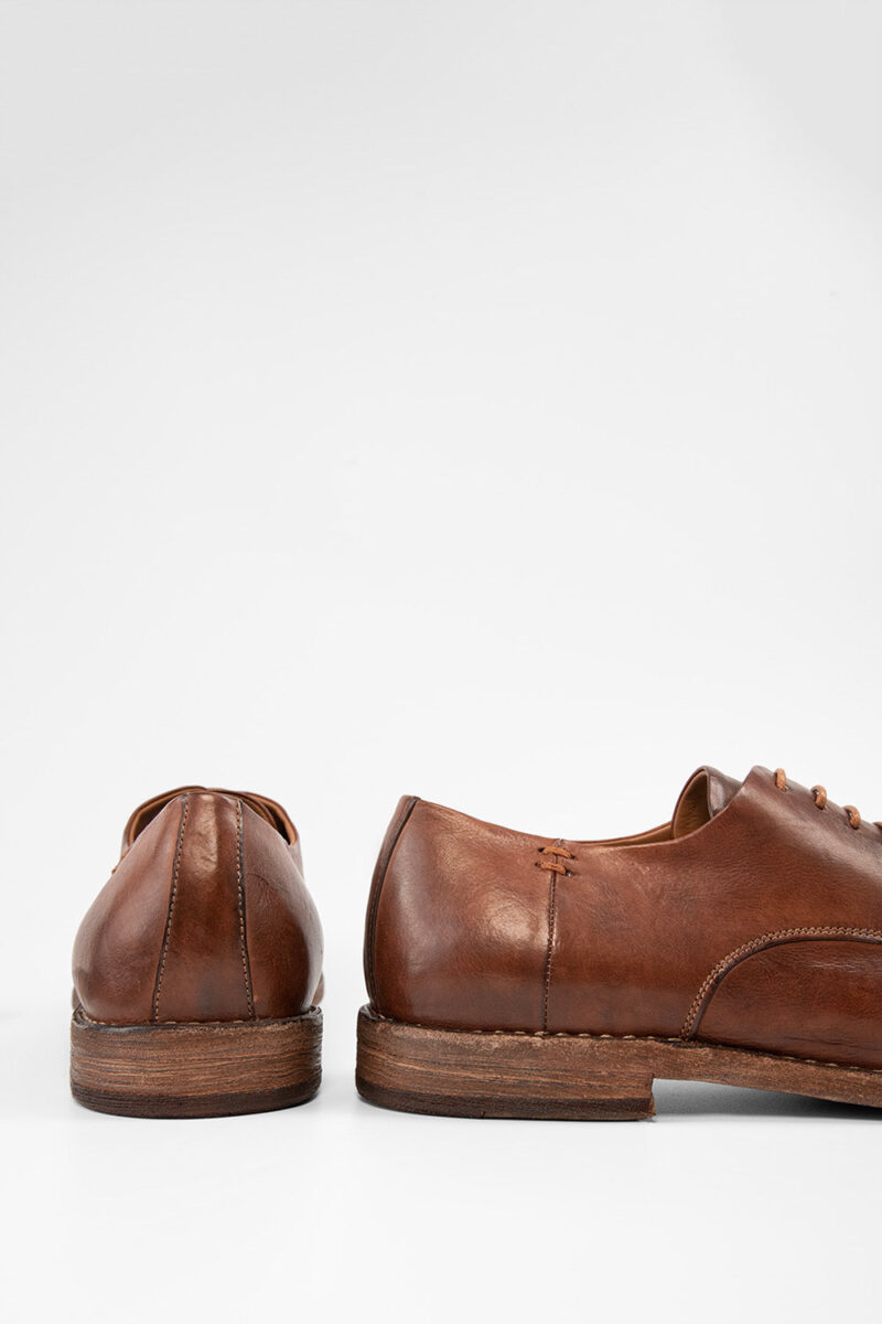 HAVEN rusty-brown apron derby shoes. - Image 7