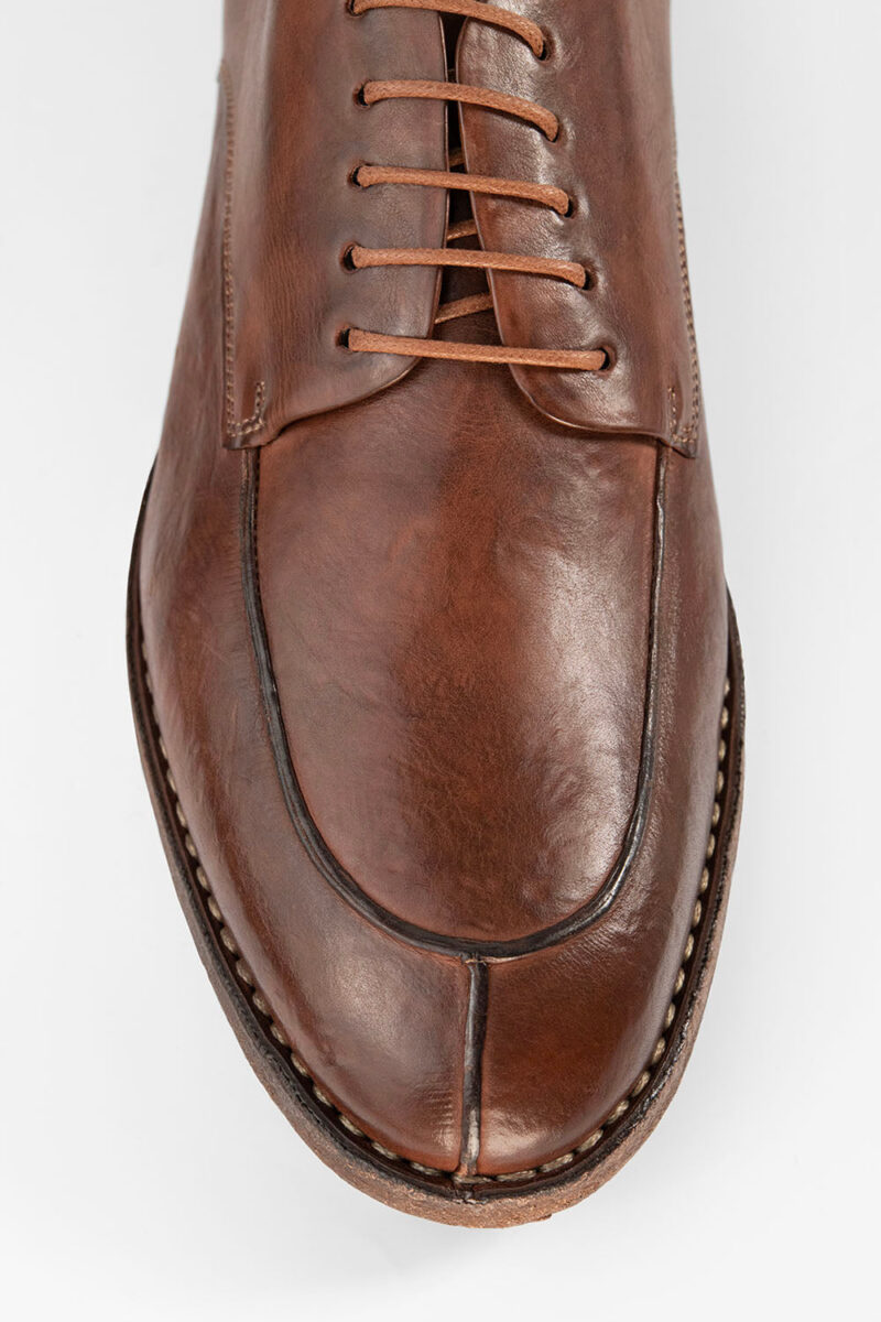 HAVEN rusty-brown apron derby shoes. - Image 8