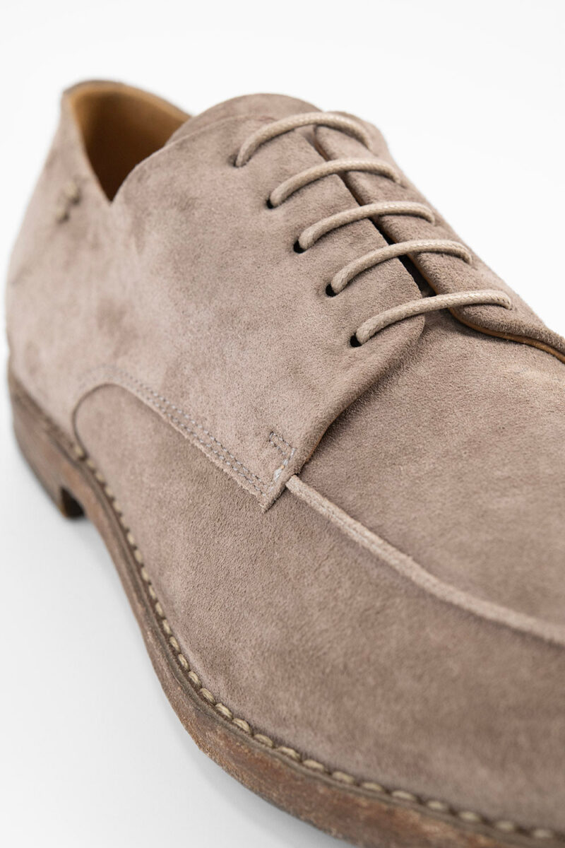 HAVEN sandstone suede apron derby shoes. - Image 2