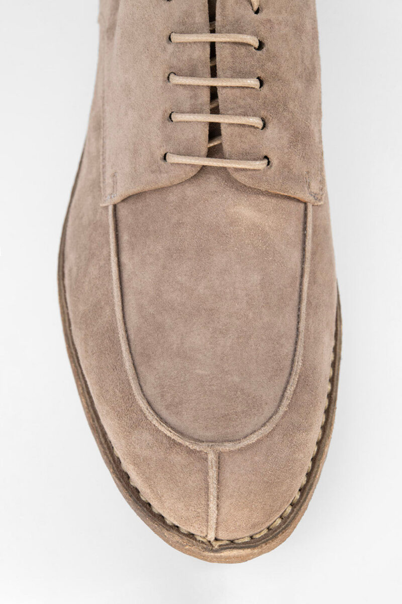 HAVEN sandstone suede apron derby shoes. - Image 9