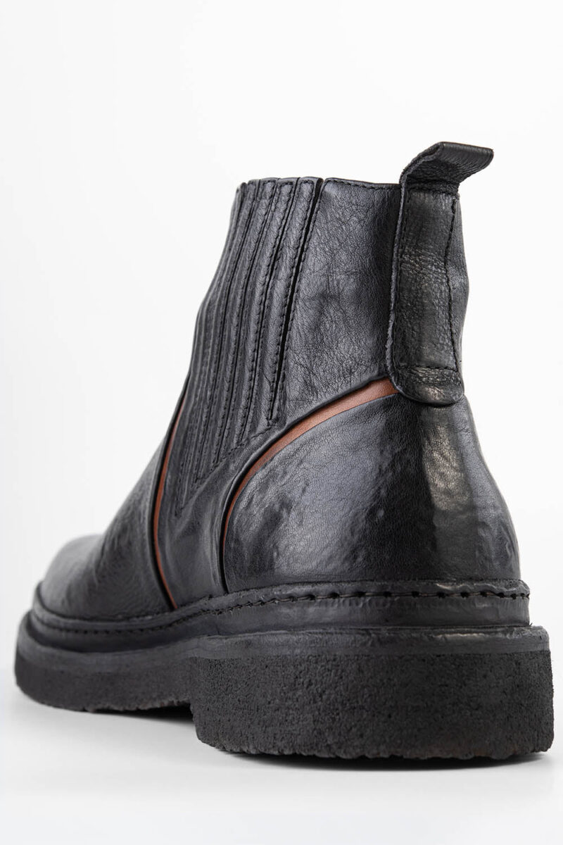 HOVE jet-black welted chelsea boots. - Image 7