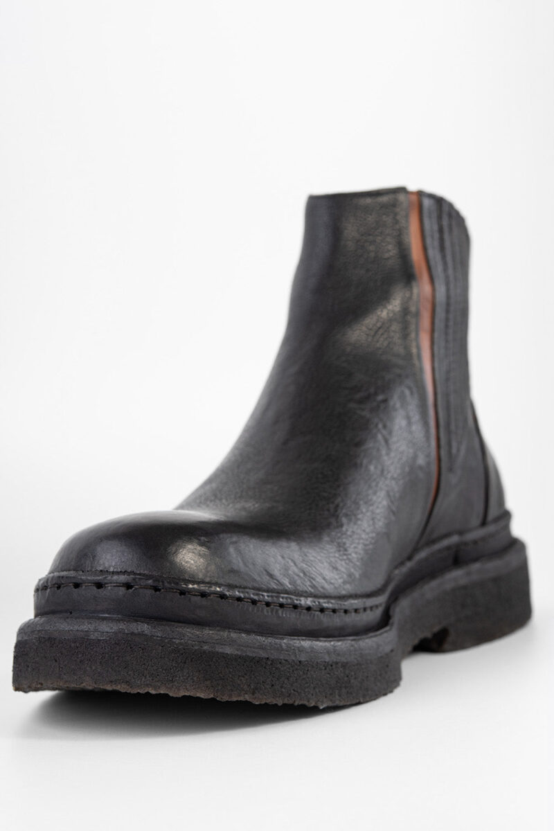 HOVE jet-black welted chelsea boots. - Image 9