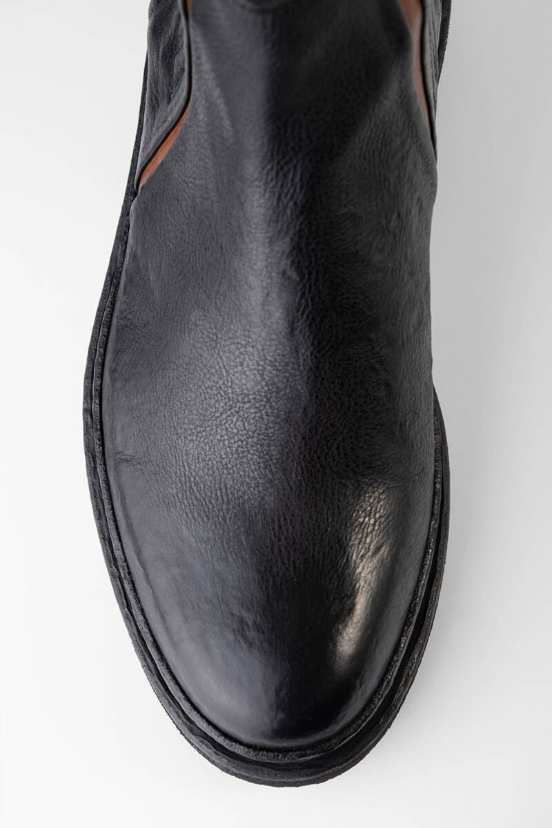 HOVE jet-black welted chelsea boots. - Image 12