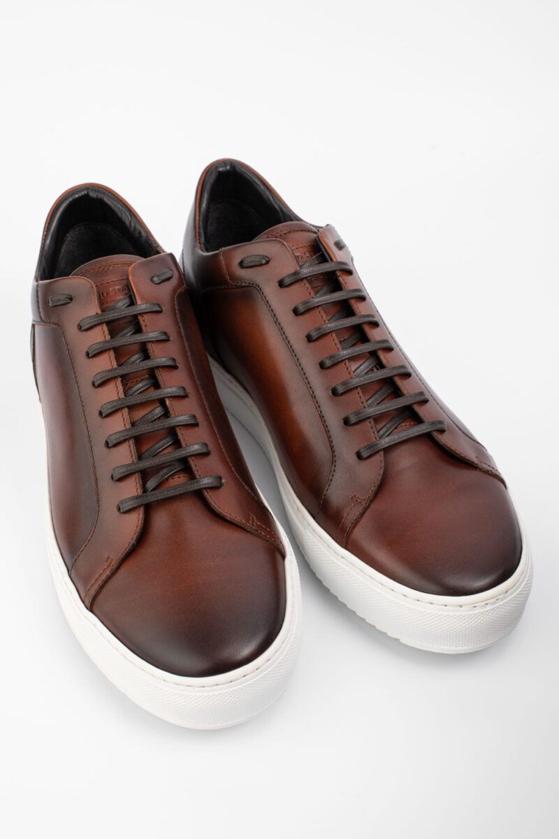 SOHO cocoa-brown patina sneakers. - Image 2