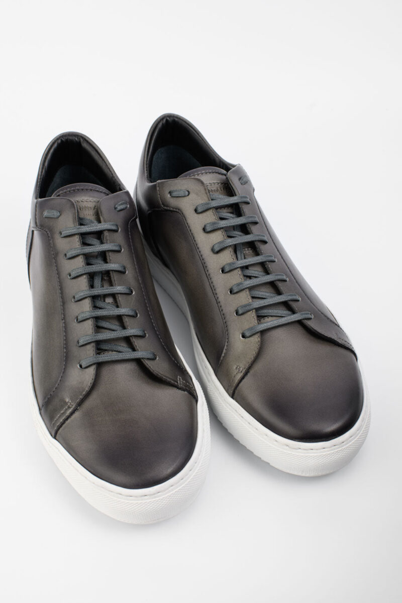 SOHO aluminium-grey patina sneakers. - Image 2