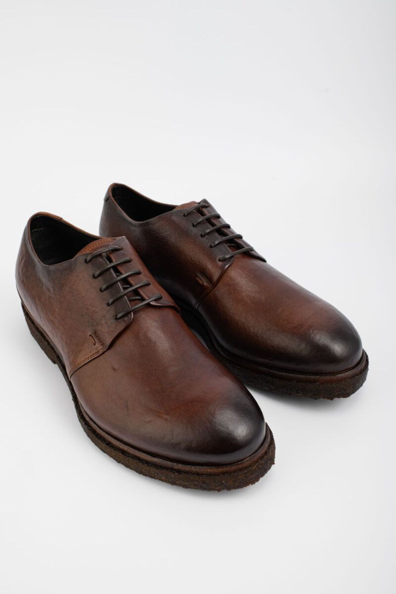 BROMPTON terra-brown derby shoes. - Image 2