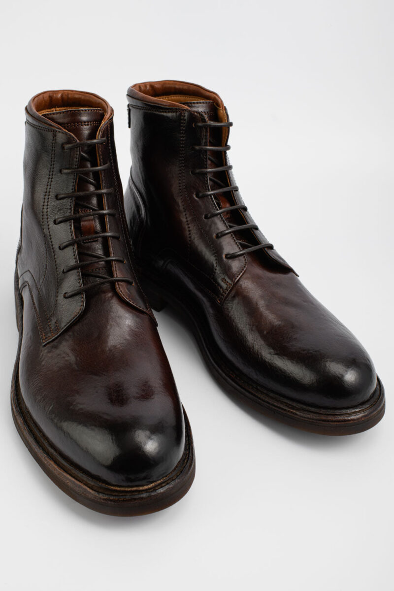 LENNOX rich-cocoa military boots. - Image 5