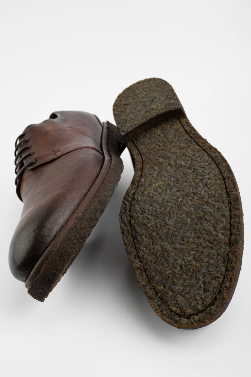 BROMPTON terra-brown derby shoes. - Image 6