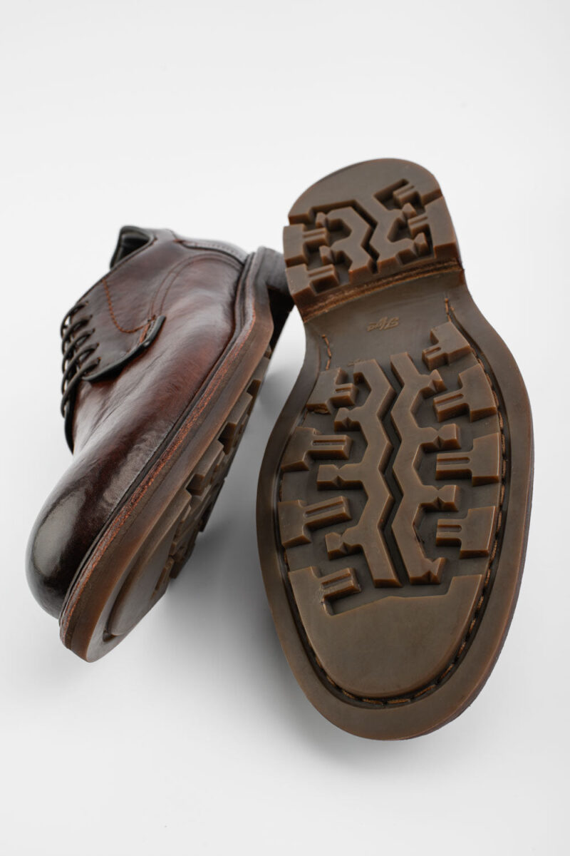 LENNOX dark-cocoa derby shoes. - Image 3