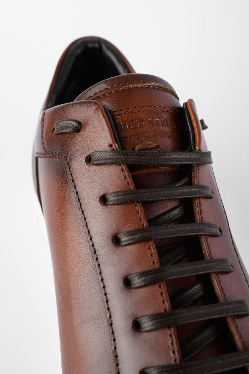 SOHO cocoa-brown patina sneakers. - Image 13