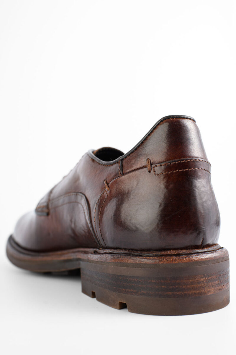 LENNOX dark-cocoa derby shoes. - Image 5