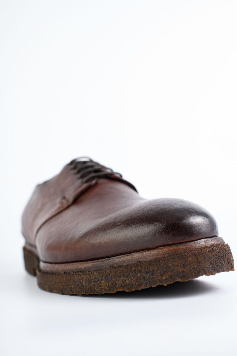 BROMPTON terra-brown derby shoes. - Image 9