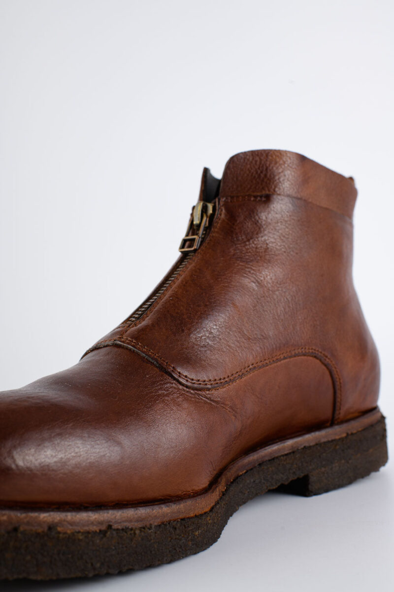 BROMPTON rusty-brown ankle boots. - Image 10