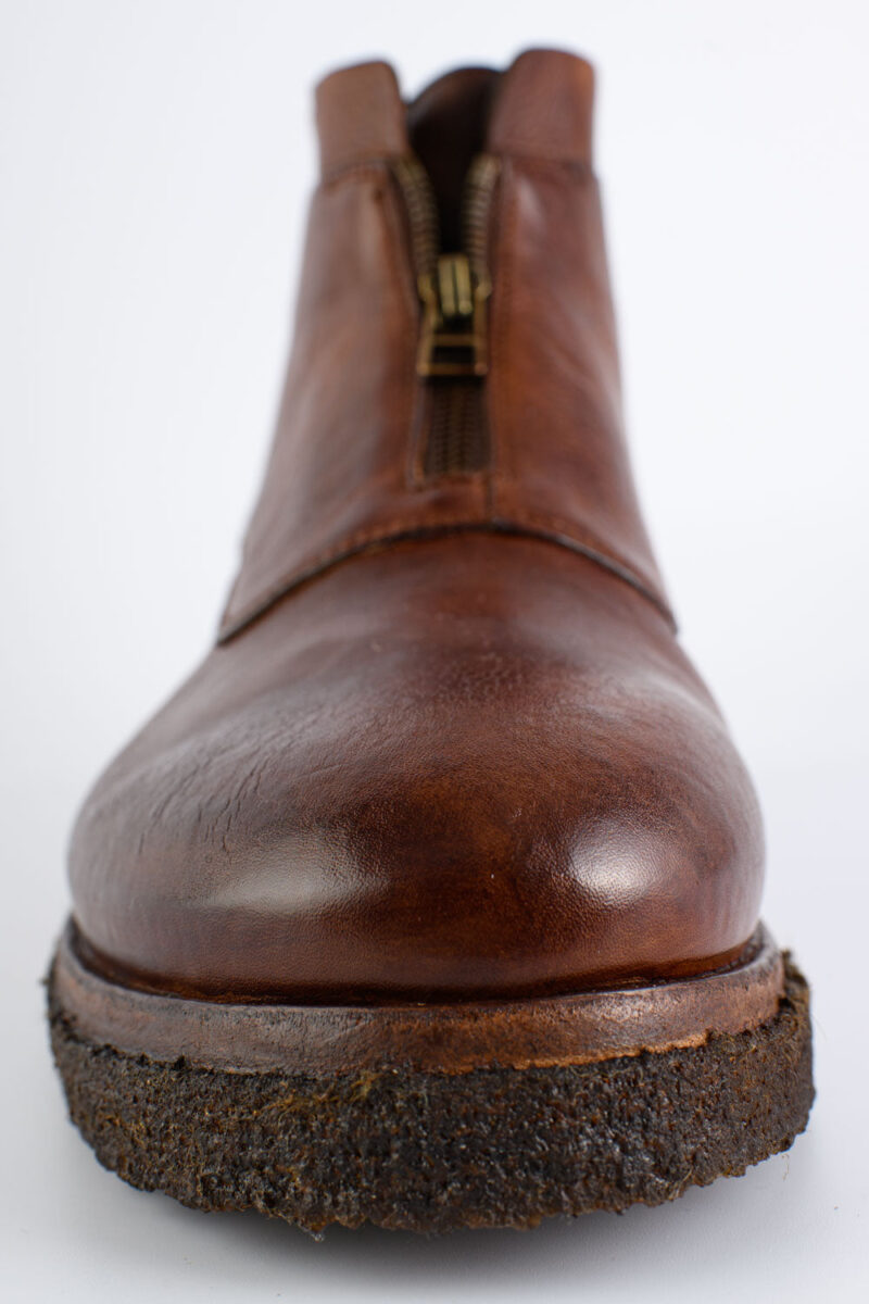 BROMPTON rusty-brown ankle boots. - Image 14