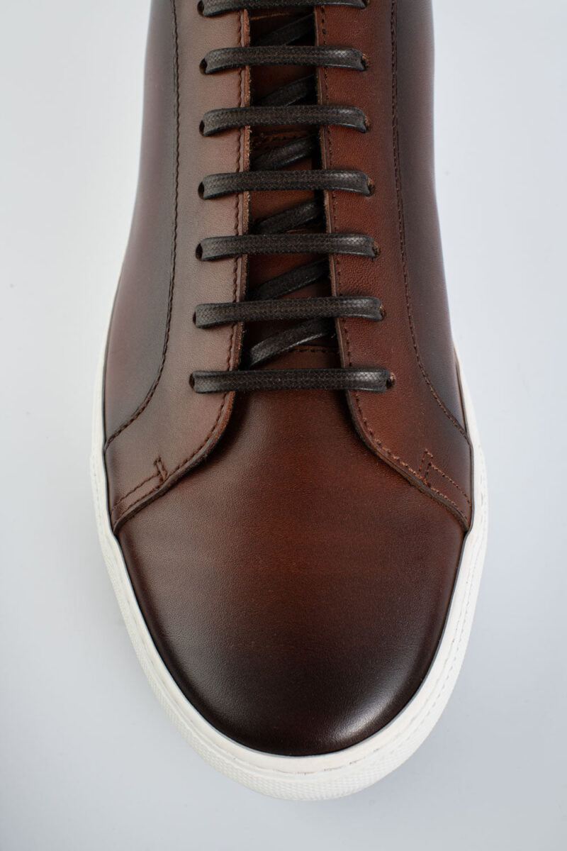 SOHO cocoa-brown patina sneakers. - Image 9